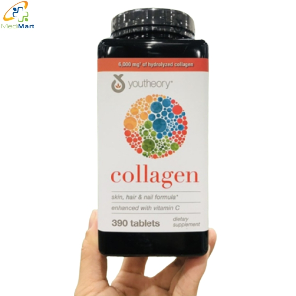 Viên uống bổ sung collagen của Mỹ Collagen Youtheory Nuôi dưỡng tóc chắc khỏe, giảm gãy rụng (Hộp 390 viên) Vien-uong-bo-sung-collagen-cua-My-Collagen-Youtheory-Nuoi-duong-toc-chac-khoe-giam-gay-rung-Hop-390-vien