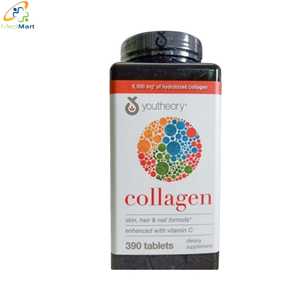 Viên uống bổ sung collagen của Mỹ Collagen Youtheory Nuôi dưỡng tóc chắc khỏe, giảm gãy rụng (Hộp 390 viên) Vien-uong-bo-sung-collagen-cua-My-Collagen-Youtheory-Nuoi-duong-toc-chac-khoe-giam-gay-rung-Hop-390-vien