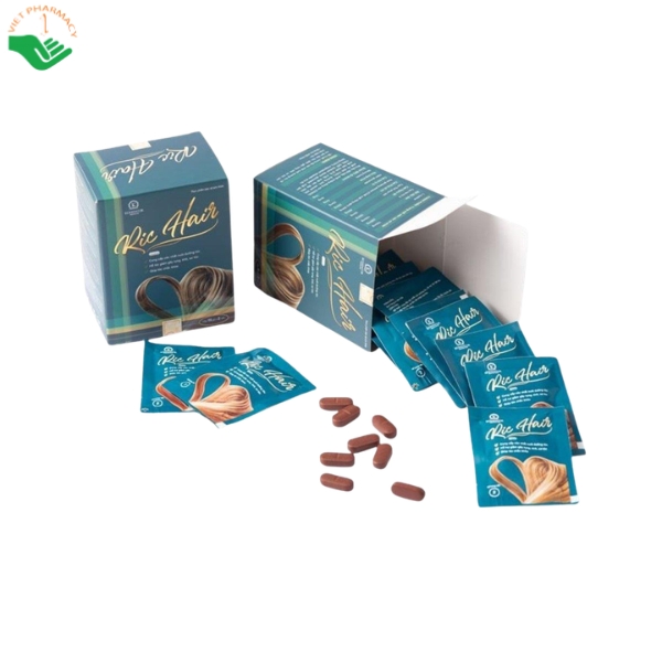 Viên uống Ric Hair hỗ trợ giảm tình trạng tóc khô xơ và gãy rụng (Hộp 15 gói) Vien-uong-Ric-Hair-ho-tro-giam-tinh-trang-toc-kho-xo-va-gay-rung-Hop-15-goi