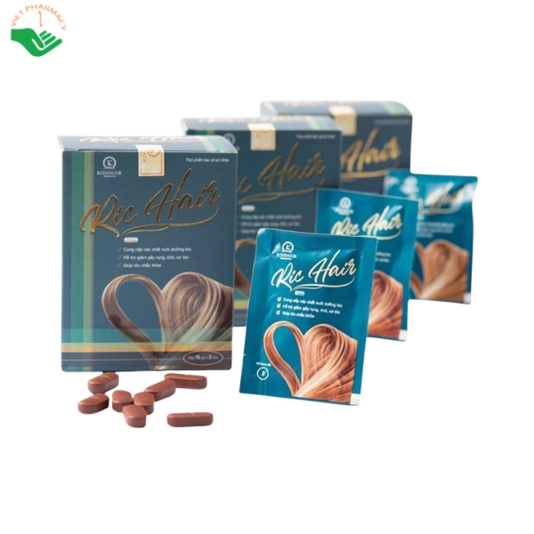 Viên uống Ric Hair hỗ trợ giảm tình trạng tóc khô xơ và gãy rụng (Hộp 15 gói) Vien-uong-Ric-Hair-ho-tro-giam-tinh-trang-toc-kho-xo-va-gay-rung-Hop-15-goi
