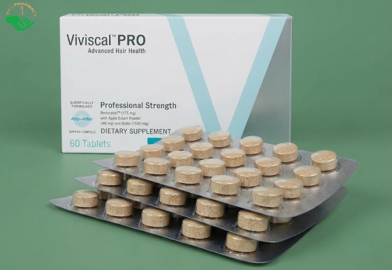 Vien-uong-ho-tro-moc-toc-Viviscal-PRO-ho-tro-kich-thich-moc-toc-60-vien