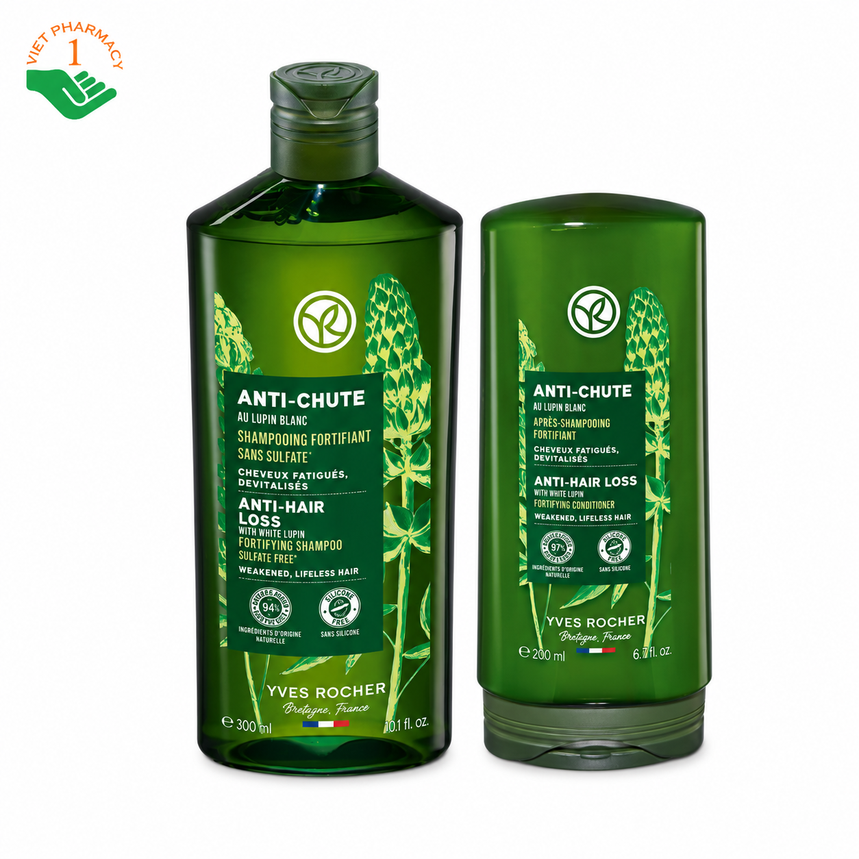 Dầu gội Anti-Hair Loss Shampoo Yves Rocher giảm tóc gãy rụng và giúp tóc chắc khoẻ từ gốc đến ngọn (Chai 300ml) Dầu gội Anti-Hair Loss Shampoo Yves Rocher giảm tóc gãy rụng và giúp tóc chắc khoẻ từ gốc đến ngọn (Chai 300ml)