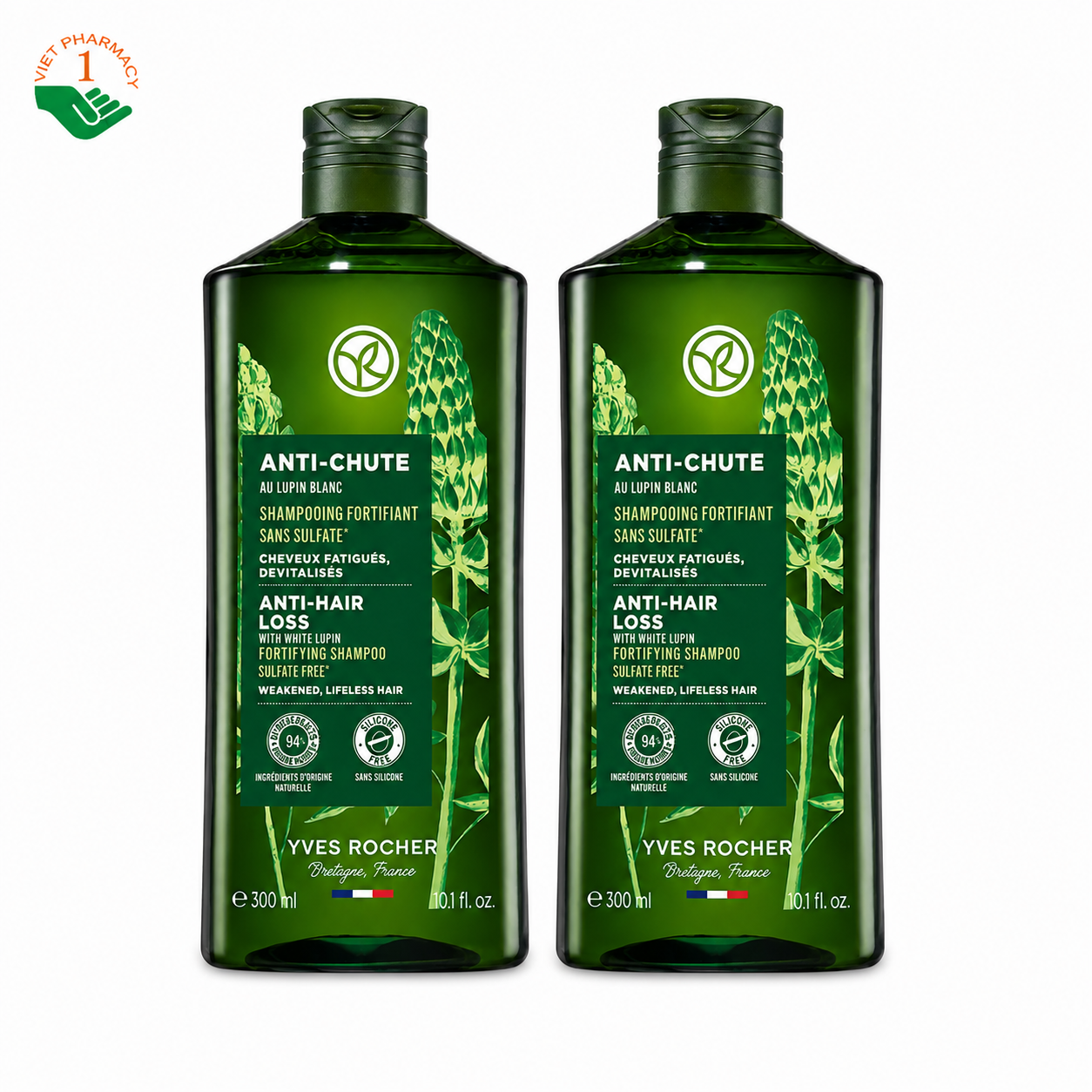 Dầu gội Anti-Hair Loss Shampoo Yves Rocher giảm tóc gãy rụng và giúp tóc chắc khoẻ từ gốc đến ngọn (Chai 300ml) Dầu gội Anti-Hair Loss Shampoo Yves Rocher giảm tóc gãy rụng và giúp tóc chắc khoẻ từ gốc đến ngọn (Chai 300ml)