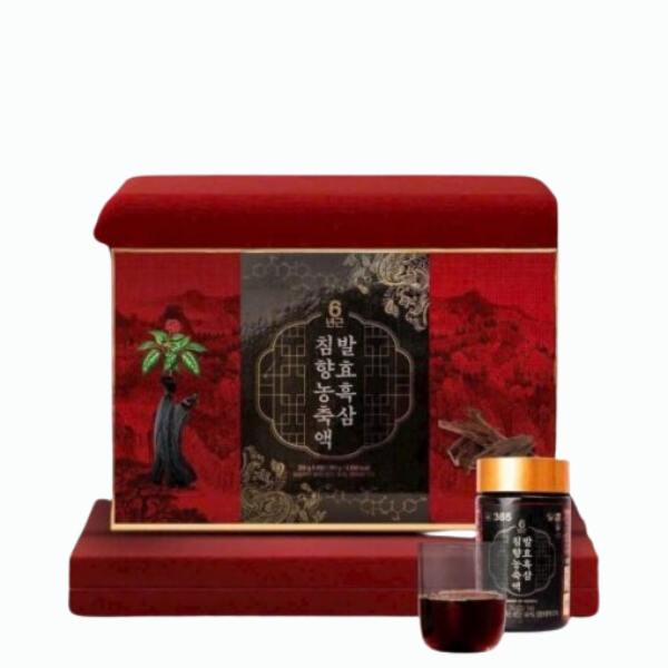 Cao hắc sâm trầm hương lên men 6 Years Fermented Black Ginseng Agarwood Extract Gaesung Sang (Hộp 4 lọ x 250g)
