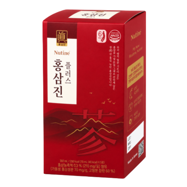 nuoc-hong-sam-hongsamjin-plus-hop-15-goi-x-70ml Nước hồng sâm Hongsamjin Plus Nutine (Hộp 15 gói x 70ml)