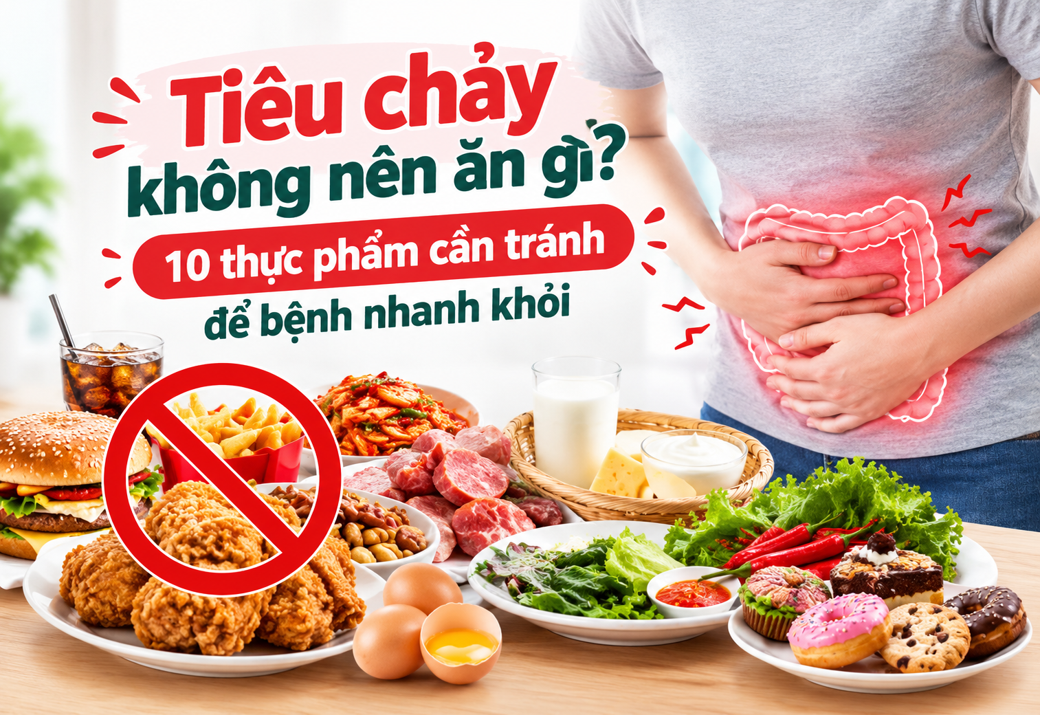 Tiêu chảy không nên ăn gì? 