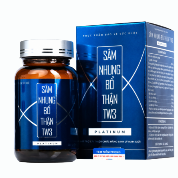 Viên uống Sâm Nhung Bổ Thận TW3 Plantium (Hộp 30 viên)