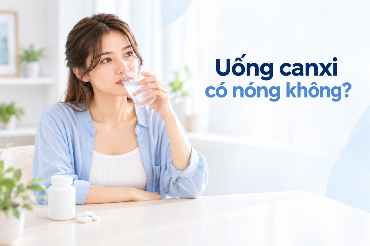 Nhiều người thắc mắc liệu uống canxi có gây “Nóng” hay không