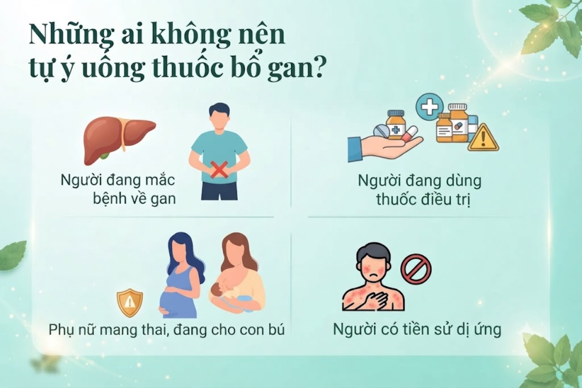 Những ai không nên tự ý uống thuốc bổ gan?