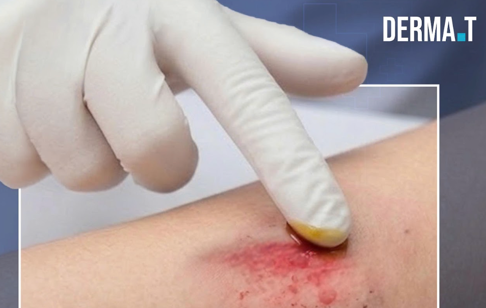 Phủ đều gel lên bề mặt vết thương không cần quá dày