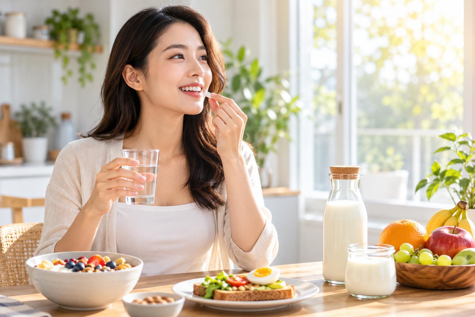 Uống canxi đúng cách cần quan tâm đến liều lượng, thời điểm sử dụng và khả năng hấp thu